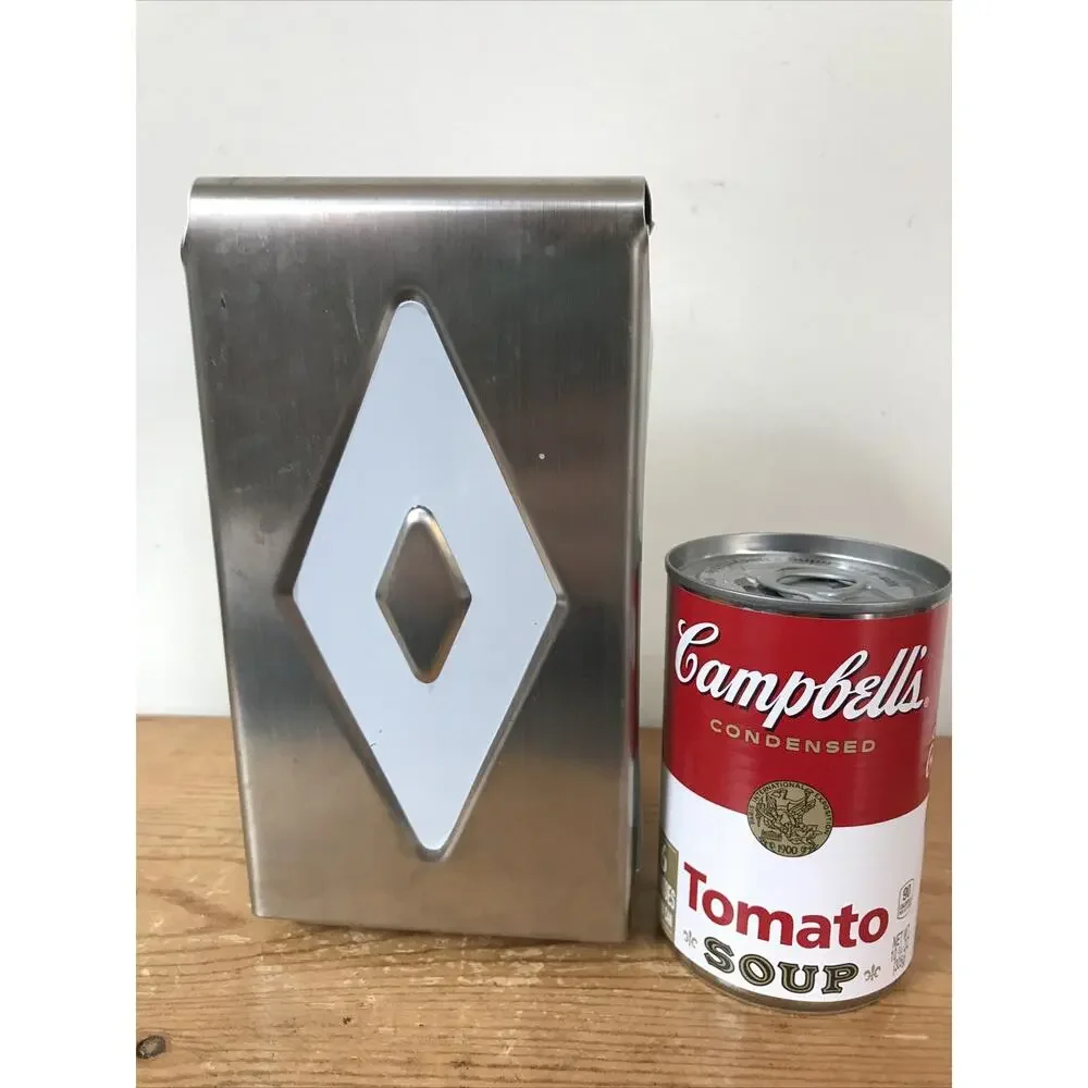 San Jamar H900 Retro Style Shiny Chrome Metal Restaurant Napkin Holder Dispenser